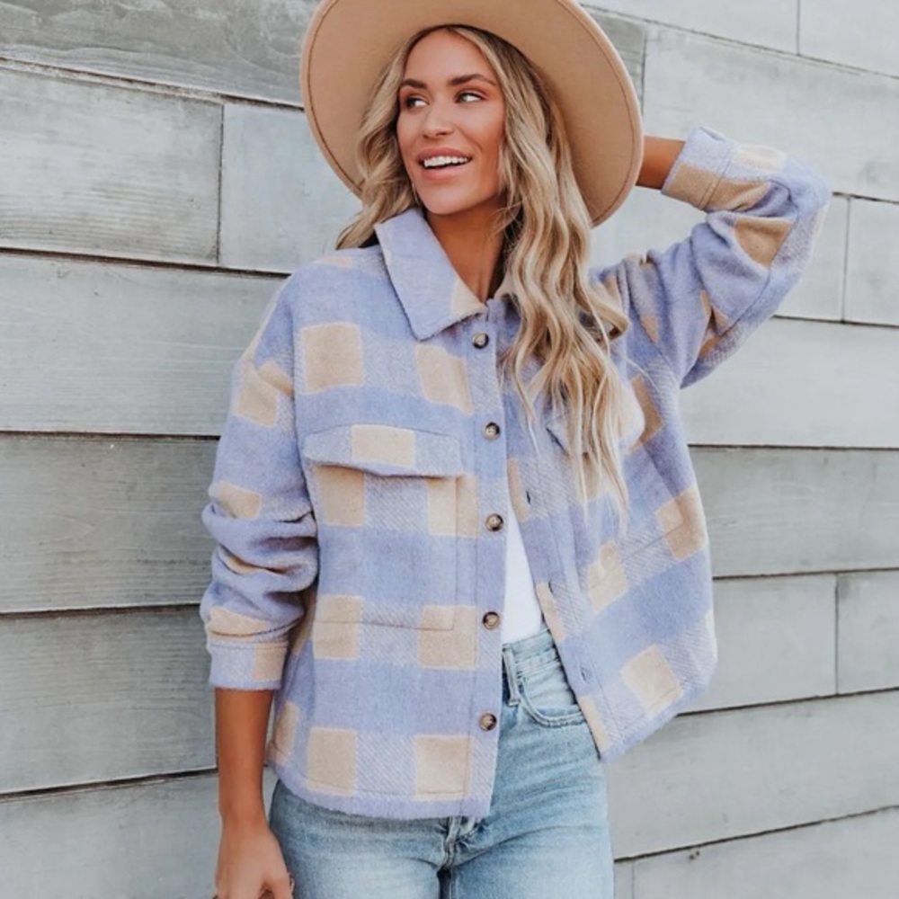 Vici Plaid Shirt Jacket (shacket / over shirt)